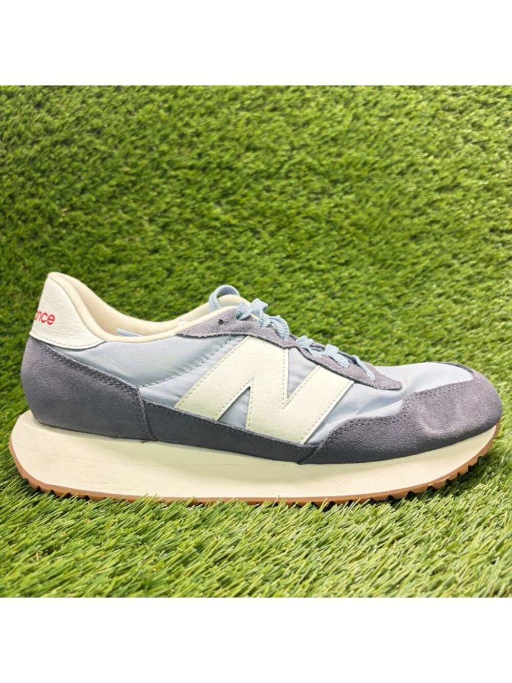New Balance 237 Mens Size 10 Blue White Athletic Running Walking Shoes Sneakers